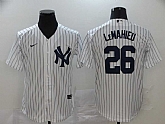 Yankees 26 DJ LeMahieu White 2020 Nike Cool Base Jersey,baseball caps,new era cap wholesale,wholesale hats